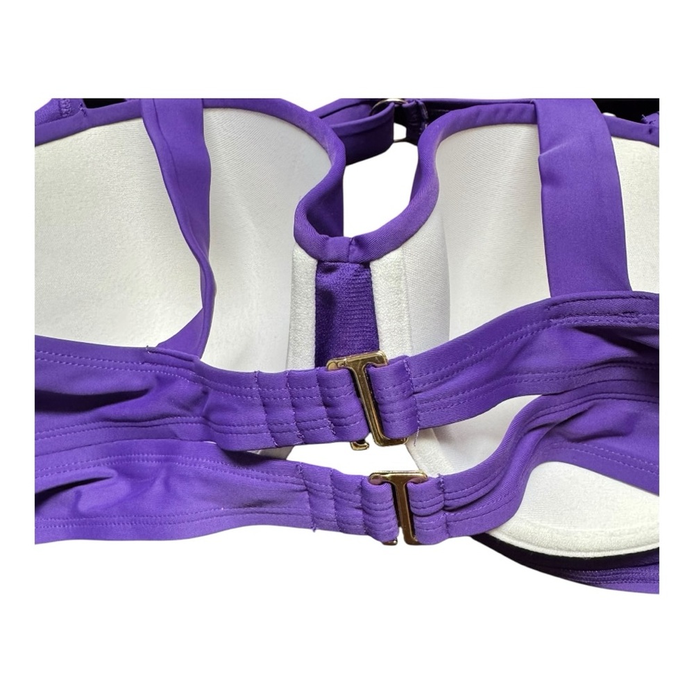 NWT SZ 3X (24W-26W) Terra & Sky Molded Cups Underwire Swim Suit Bikini Top - Picture 5 of 5